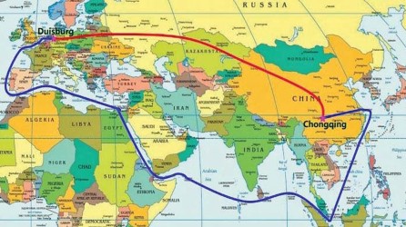 A Nova Rota da Seda pretende ligar a China e o Extremo Oriente, à Europa e à África.